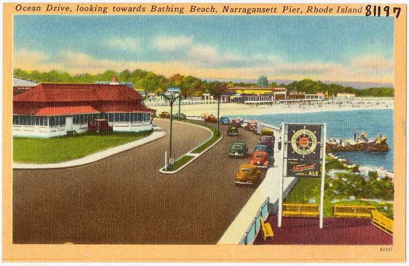 File:Ocean Drive, looking towards Bathing Beach, Narragansett Pier, Rhode Island (81197).jpg