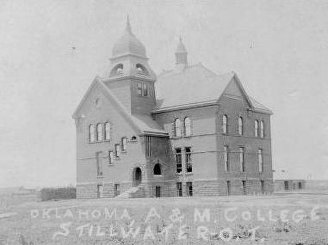 "Old Central", first building constructed for Oklahoma A&M College, c. 1894