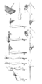 da: "Opfindelsernes Bog V" 1880 af André Lütken, Fig. 229—240. Hvorledes et Drikkeglas med Fod bliver fremstillet. en: "Opfindelsernes Bog V" (Book of inventions V) 1880 by André Lütken, Ill. 229-240.