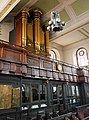 Organ inside St Mary's Church in Rotherhithe. [370]