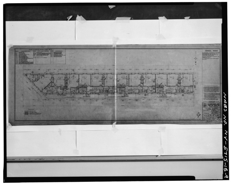 File:PLAN OF SECOND FLOOR CONSTRUCTION (PHOTOCOPY OF DRAWING) - Governors Island, Fort Columbus, Building No. 206, New York Harbor, New York, New York County, NY HABS NY,31-GOVI,1B-9.tif