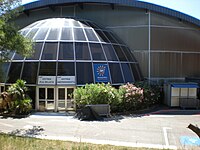 Palais des sports René Bougnol, Montpellier, vue entrée.JPG