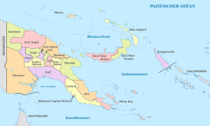 Papua New Guinea, administrative divisions - de - colored.svg