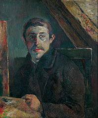 Gauguin devant son chevalet