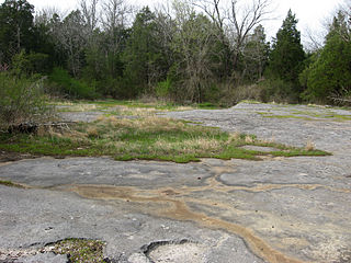 Calcareous glade Type of ecological community found where bedrock occurs near the surface.