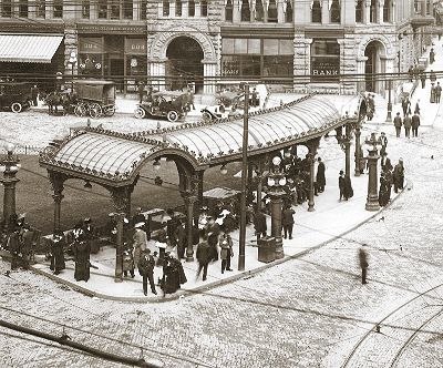 Pioneer Square pergola, 1914