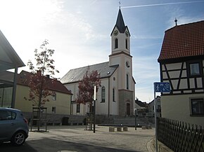Pfarrkirche St. Bartholomäus, Kist (Germany), von Osten.JPG