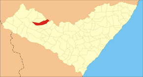 Poziția localității Poço das Trincheiras