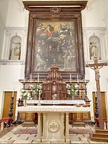Presbiterio della Chiesa dei Cappuccini e tela di Pietro Novelli