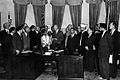 President Dwight D. Eisenhower in the Oval Office with Muslim delegates in 1953.jpg