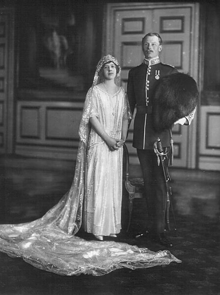 File:Princess Maud (Alexandra Victoria Bertha), Countess of Southesk (1893-1945), née Lady Maud Duff, grand-daughter of King Edward VII; Charles Alexander Carnegie, 11th Earl of Southesk (1893-1992).jpg