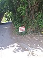 A sign indicating that no parking is allowed on a lane