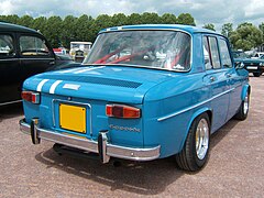 Renault 8 Gordini, arrière.