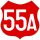 RO Roadsign 55A.svg