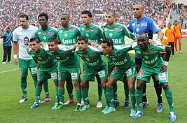 Raja team that won the 2012-13 Botola and broke the club's all-time records of wins, goals and goal difference in Botola Raja CA 2012-11-06.jpg