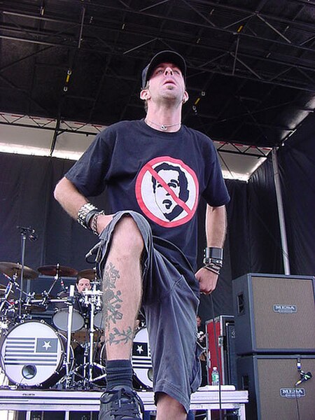 Randy Blythe during Ozzfest 2004