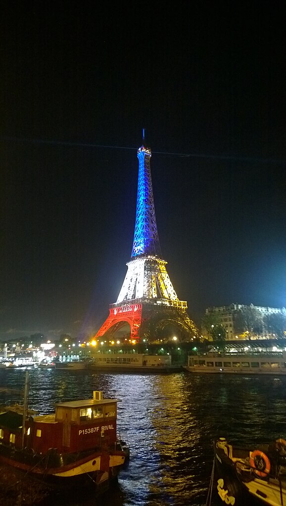 File:Remote views of the Eiffel Tower at night Paris ...