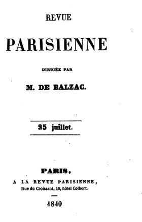 Imagine ilustrativă a articolului Revue parisienne