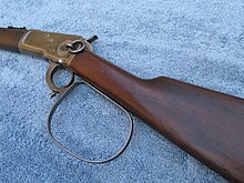 Large over-sized lever on the Rifleman's rifle Riflemans Rifle Replica.jpg