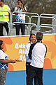 Deutsch: Badminton bei den Olympischen Jugendspielen 2018; Tag 2, 8. Oktober 2018; Siegerehrung Mädchen English: Roller speed skating at the 2018 Summer Youth Olympics; day 2, 8 October 2018 – Girls Victory Ceremony