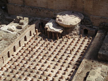 Ruins of an ancient Roman bathhouse in Beirut Central District (Lebanon)