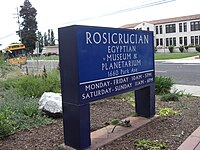 Rosicrucian Museum sign