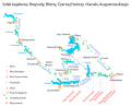 Mapa szlaku kajakowego Rospuda-Hańcza