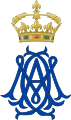 Royal Monogram of Marie Anne Victoire, Duchess of Bavaria as Dauphine of France.svg