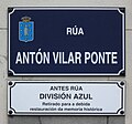 Rúa Antón Vilar Ponte División Azul