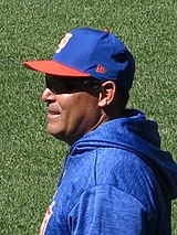 Ruben Amaro Jr. belted a key home run in Cotuit's 1985 title series. Ruben Amaro Jr. on March 31, 2018.jpg