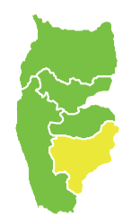 Карта на област Сафита в губернаторството Тартус