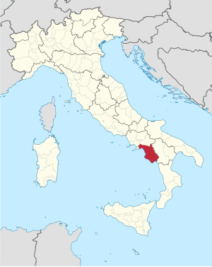 Cherta de la provinzia de Salerno