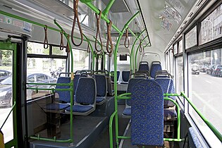 Inside Moscow LiAZ-5292.21 bus