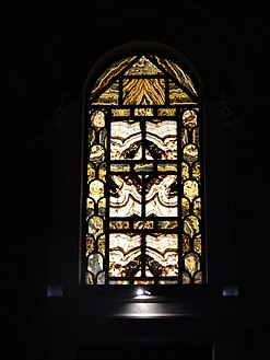 finestra in alabastro nella navata di destra