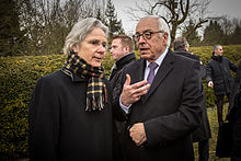Susanne Wasum-Rainer with Israel's ambassador to France Yossi Gal in Sarre-Union, February 2015. Sarre-Union Susanne Wasum-Rainer et Yossi Gal 17 fevrier 2015.jpg