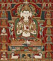 Sarvavid Vairochana, From a Set of the Five Jina Buddhas, based on Complete Purification of All Evil Rebirths (Sarva Durgati Parishodana Tantra) LACMA AC1994.121.1 (cropped).jpg