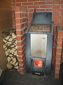 Wood-burning sauna stove, Finland