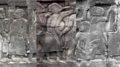 Figures wearing sbai depicted on Bayon temple