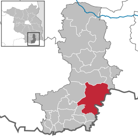 Poloha mesta Senftenberg v rámci spolkovej krajiny Brandenbursko