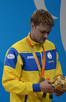 Sergii Klippert. Swimming at the 2016 Summer Paralympics - Men's 100 metre backstroke S12 10.jpg
