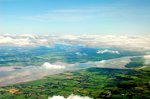 Aerial view of the River Shannon, the area where the Dál gCais grew in power