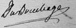 Signature de Marc-Joseph de Gratet