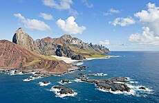 Trindade and Martin Vaz is a volcanic archipelago off the coast of Brazil.