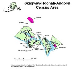 Kaart van Skagway-Hoonah-Angoon Census Area