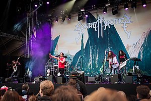 Sonata Arctica performing live at South Park Festival in 2018