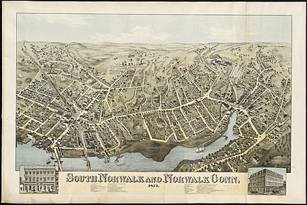 Map of South Norwalk and Norwalk, CT South Norwalk and Norwalk, Conn. (2674626278).jpg