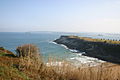 La costa cantábrica peninsular destaca por sus acantilados y rasas litorales. Cabo Menor (Cantabria).