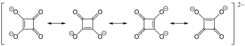 Resonantie in het dianion van kwadraatzuur