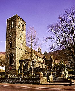 <span class="mw-page-title-main">St Peter's Church, Pentre</span> Grade II* listed church in Wales