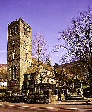 <span class="mw-page-title-main">St Peter's Church, Pentre</span> Grade II* listed church in Wales
